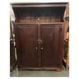 VINTAGE WOOD HUTCH CABINET