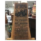 VINTAGE ADVERTISING POSTER PRINTED ON BOARD