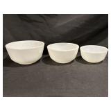 FIRE KING MILK GLASS MIXING BOWLS