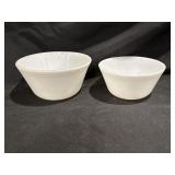 FEDERAL GLASS COMPANY MILK GLASS MIXING BOWLS