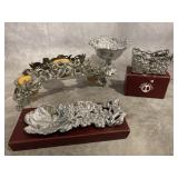 ARTHUR COURT NEW PEWTER CANDLE STAND