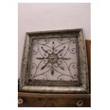 LARGE DECORATIVE METAL WALL HANGING APPX 32"X32"