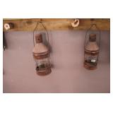 REPOP YARD LANTERNS APPX 6"AND 8" DIA. AND 20" H REPOP YARD LANTERNS APPX 6"AND 8" DIA. AND 20" H