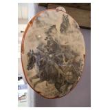 UNIQUE DECOUPAGE MOUNTAIN MAN APPX 20"X16" UNIQUE DECOUPAGE MOUNTAIN MAN APPX 20"X16"