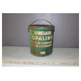 VTG. "SINCLAIR OPALINE" 5 GAL OIL CAN VTG. "SINCLAIR OPALINE" 5 GAL OIL CAN