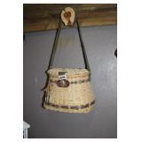 REPOP VTG WICKER FISH BASKET