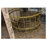 VTG. YELLOW EGG BASKET