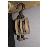 ANTQ WOOD BLOCK PULLEY ANTQ WOOD BLOCK PULLEY