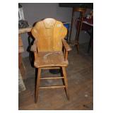 VTG WOOD HIGH CHAIR