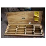 VTG WOOD DRILL BIT CASE VTG WOOD DRILL BIT CASE