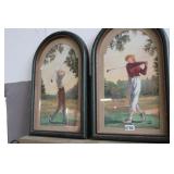 HIS AND HERS GOLF WALL HANGINGS