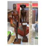 CARVED IN MEXICO WOOD SPAINARDS FIGURIENES CARVED IN MEXICO WOOD SPAINARDS FIGURIENES