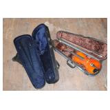 VIOLIN IN CASE AND EXTRA CASE VIOLIN IN CASE AND EXTRA CASE