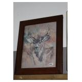 FRAMED DEER PRINT