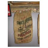 VTG. BURLAP POTATOE SACK VTG. BURLAP POTATOE SACK