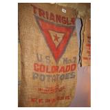 VTG. "TRIANGLE" POTATOE SACK