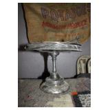 VTG SILVER PLATE RAISED SERVER