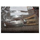 VTG. WOOD HANDLE FLATWARE