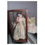 DOLL IN GLASS CASE DOLL IN GLASS CASE