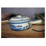 PAINTED STONEWARE SMALL POT PAINTED STONEWARE SMALL POT
