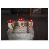 VTG. KITCHEN CANNISTER SET VTG. KITCHEN CANNISTER SET