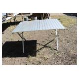 ALUMINIUM CAMP TABLE (FOLDS DOWN) ALUMINIUM CAMP TABLE (FOLDS DOWN)