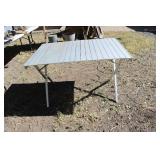 ALUMINIUM CAMP TABLE (FOLDS DOWN)