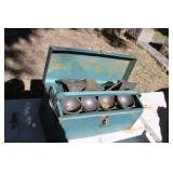 TOOL BOX FULL OF 2 3/8 " POST CAPS TOOL BOX FULL OF 2 3/8 " POST CAPS