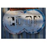 VTG. "COOP" METAL SIGN (ROUGH) VTG. "COOP" METAL SIGN (ROUGH)