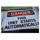 DANGER METAL SIGN DANGER METAL SIGN