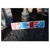 TRI FOLD PEPSI COOLER METAL SIGN