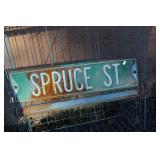 LOT OF TWO HEAVY METAL STREET SIGNS LOT OF TWO HEAVY METAL STREET SIGNS