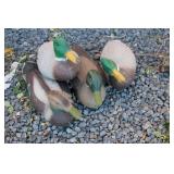 LOT OF FOUR PLASTIC MALLARD DUCK DECOYS LOT OF FOUR PLASTIC MALLARD DUCK DECOYS