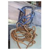 LOT OF TWO POLY ROPE STEER HALTERS