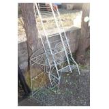 SMALL THREE TIERED FLOWER RACK SMALL THREE TIERED FLOWER RACK
