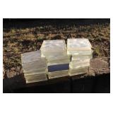 LOT OF 11 GLASS WALL BRICKS