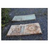 LARGE LOT OF ANTQ CEILING TIN LARGE LOT OF ANTQ CEILING TIN