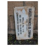 OIL LEASE SIGN CIMMARRON COUNTY OIL LEASE SIGN CIMMARRON COUNTY