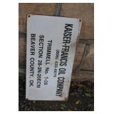 OIL LEASE SIGN BEAVER COUNTY OIL LEASE SIGN BEAVER COUNTY