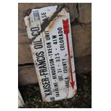 OIL LEASE SIGN BACA CO. OIL LEASE SIGN BACA CO.