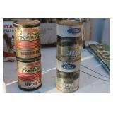 LOT OF FOUR VTG. OIL CANS LOT OF FOUR VTG. OIL CANS