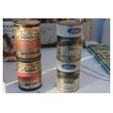 LOT OF FOUR VTG. OIL CANS