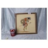 SAND ART NATIVE AMERICAN WALL HANGING SAND ART NATIVE AMERICAN WALL HANGING