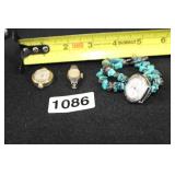 LOT OF THREE LADIES TIME PIECES LOT OF THREE LADIES TIME PIECES