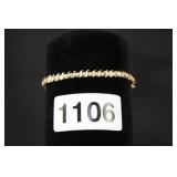 TENNIS BRACLET 10 K GOLD WITH CUBIC ZIRC STONES TENNIS BRACLET 10 K GOLD WITH CUBIC ZIRC STONES