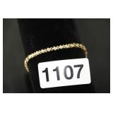 TENNIS BRACLET 10 K GOLD WITH CUBIC ZIRC STONES TENNIS BRACLET 10 K GOLD WITH CUBIC ZIRC STONES