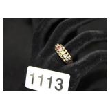 10K GOLD MOTHERS RING SIZE 7.5 WITH SEVEN GEMS 10K GOLD MOTHERS RING SIZE 7.5 WITH SEVEN GEMS