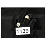 VTG. COSTUME FASHION RINGS SIZE 5, 4.5 VTG. COSTUME FASHION RINGS SIZE 5, 4.5