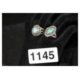 SOUTHWEST SILVER AND TURQ RINGS SIZE 5, 6.75 SOUTHWEST SILVER AND TURQ RINGS SIZE 5, 6.75