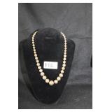 VTG NAVAJO PEARLS STERLING SILVER NECKLACE